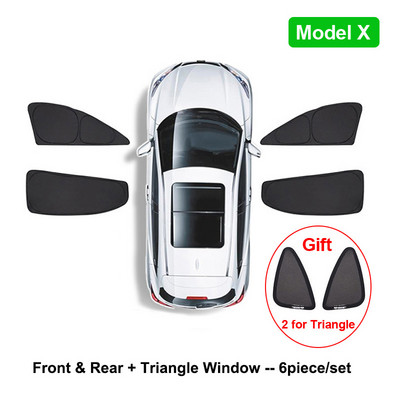 Umbrire de soare auto pentru Tesla Model 3 YXS 2021 2022 Protector de husă de parbriz pentru geam lateral față, umbrire pentru copii