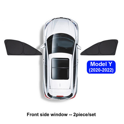 Umbrire de soare auto pentru Tesla Model 3 YXS 2021 2022 Protector de husă de parbriz pentru geam lateral față, umbrire pentru copii