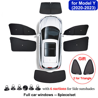 Umbrire de soare auto pentru Tesla Model 3 YXS 2021 2022 Protector de husă de parbriz pentru geam lateral față, umbrire pentru copii