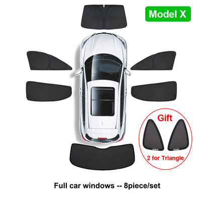 Umbrire de soare auto pentru Tesla Model 3 YXS 2021 2022 Protector de husă de parbriz pentru geam lateral față, umbrire pentru copii