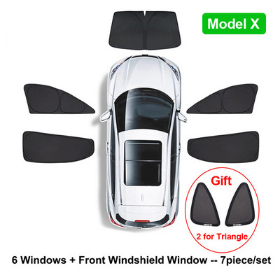 Umbrire de soare auto pentru Tesla Model 3 YXS 2021 2022 Protector de husă de parbriz pentru geam lateral față, umbrire pentru copii