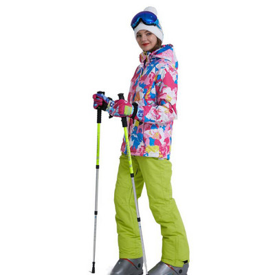 WILD SNOW Γυναικεία στολή σκι αντιανεμική, αδιάβροχη εξωτερική αθλητική ένδυση Γυναικεία κάμπινγκ ιππασίας Σκι Ζεστό μπουφάν Snowboard Ski, W518