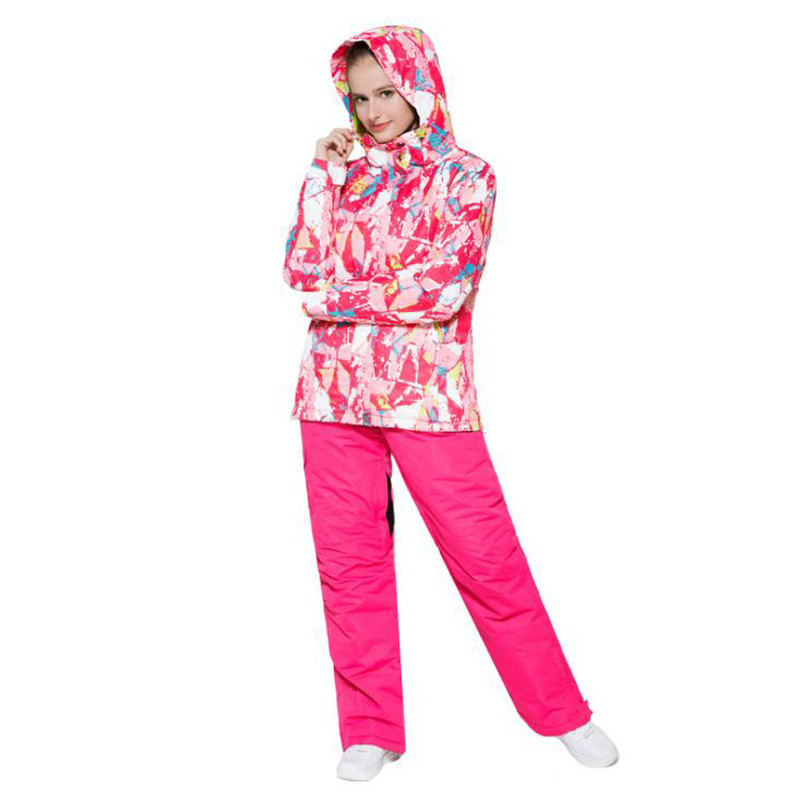 WILD SNOW Γυναικεία στολή σκι αντιανεμική, αδιάβροχη εξωτερική αθλητική ένδυση Γυναικεία κάμπινγκ ιππασίας Σκι Ζεστό μπουφάν Snowboard Ski, W518