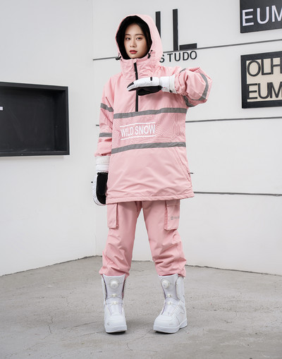 Jachete și pantaloni de schi pentru femei Goexplore pentru snowboarding, haină pentru zăpadă, cu glugă caldă, impermeabilă, rezistentă la vânt, izolată