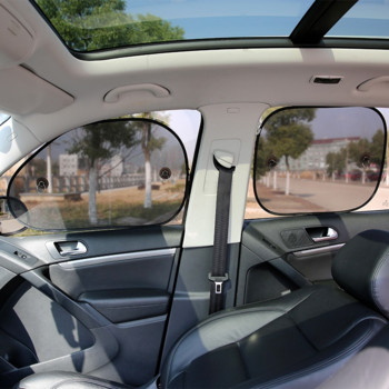 Сгъваема мрежеста покривка за сенник на прозореца на автомобила Преносими сенници от странично стъкло завеса завеса UV защита Автоаксесоари