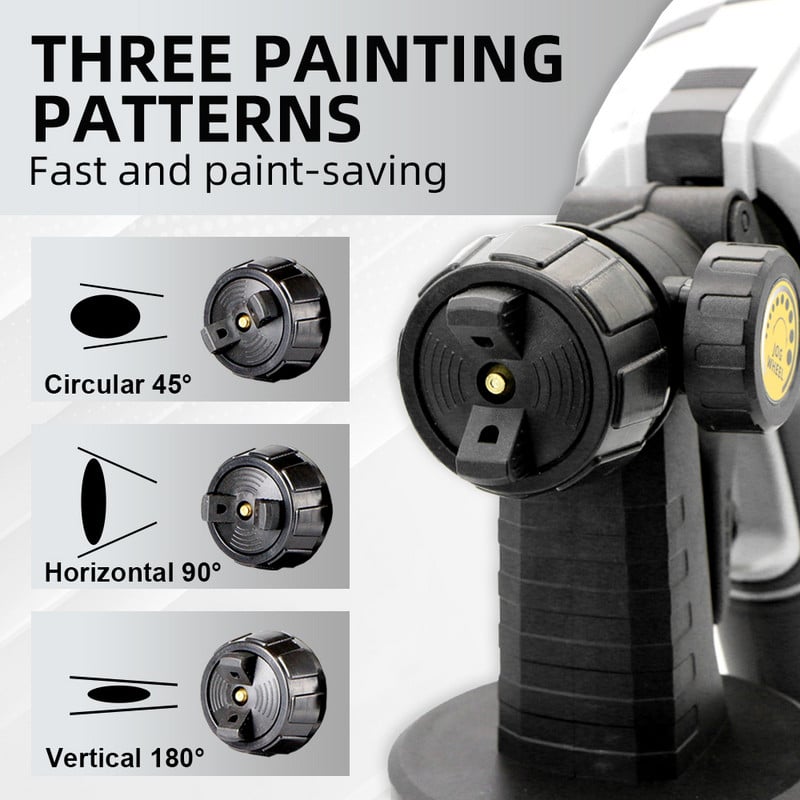 DELIXI NOU Baterie Li-ion 21V DC Capacitate 1000ML Instrument electric HVLP Pistol electric de pulverizare fără fir Pulverizator de vopsea pentru casă și exterior