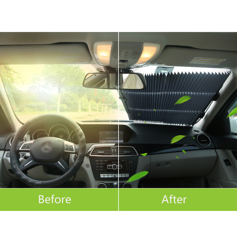 46 CM/65 CM/70 CM/80 CM Retractabil Mașină Parbriz Față Fereastră Parasolar Geam Spate Umbrire Protectie UV Capac pentru Mașină SUV Camion