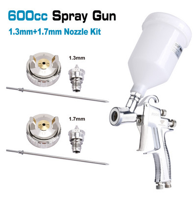 RONGPENG Professional R500 LVLP purškimo pistoletas vandens pagrindu aliejiniai dažai 1.3/1.4/1.5/1.7/2.0 purkštukų gravitacinis aerografinis teptukas galutiniam dažymui