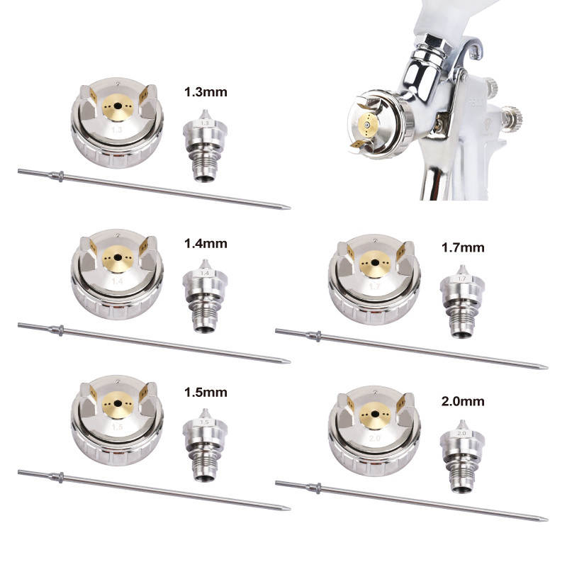 RONGPENG Professional R500 LVLP purškimo pistoletas vandens pagrindu aliejiniai dažai 1.3/1.4/1.5/1.7/2.0 purkštukų gravitacinis aerografinis teptukas galutiniam dažymui