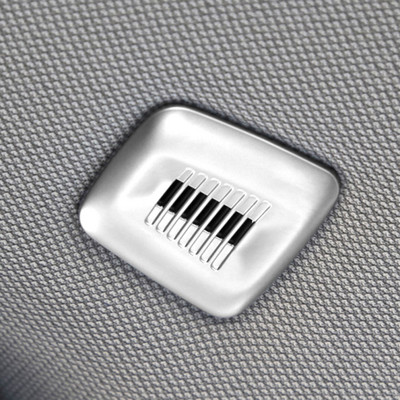 Decor pentru cadru microfon din fibră de carbon ABS cromat pentru acoperișul mașinii pentru bmw x3 x4 g01 g02 2018 2019 2020 X5 X7 X6 g06 g07 G05