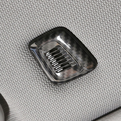 Decor pentru cadru microfon din fibră de carbon ABS cromat pentru acoperișul mașinii pentru bmw x3 x4 g01 g02 2018 2019 2020 X5 X7 X6 g06 g07 G05