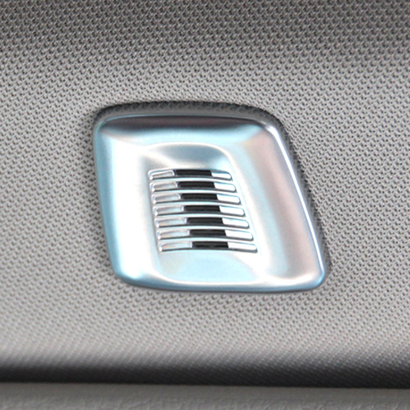 Decor pentru cadru microfon din fibră de carbon ABS cromat pentru acoperișul mașinii pentru bmw x3 x4 g01 g02 2018 2019 2020 X5 X7 X6 g06 g07 G05