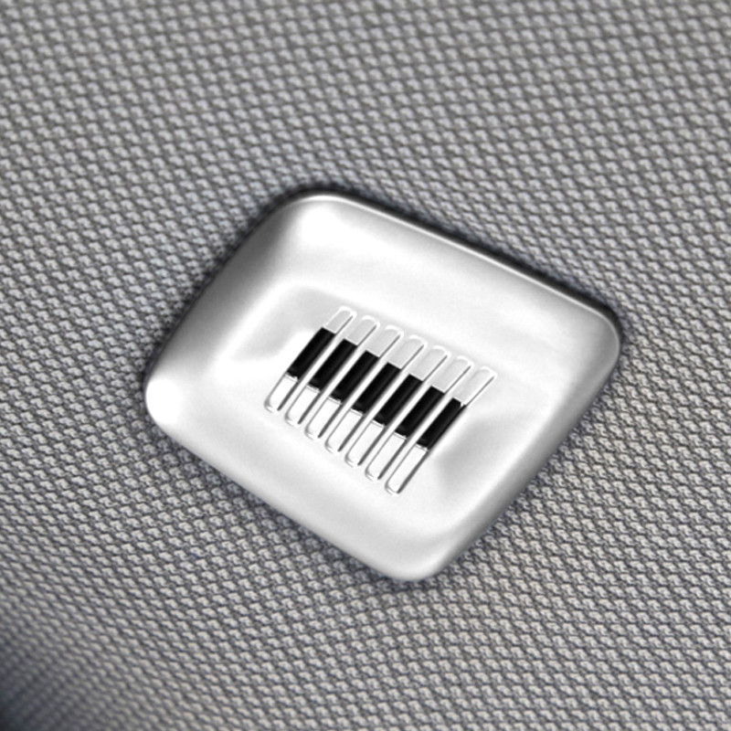 Decor pentru cadru microfon din fibră de carbon ABS cromat pentru acoperișul mașinii pentru bmw x3 x4 g01 g02 2018 2019 2020 X5 X7 X6 g06 g07 G05