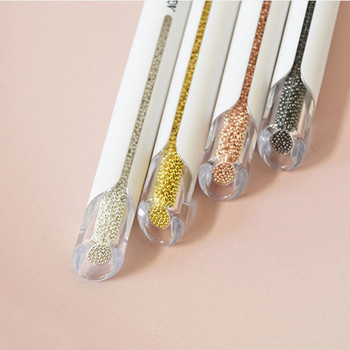 Dotting Pen Nail Art Επαναχρησιμοποιήσιμη Αυτόματη Bead Metal Γοητευτική συλλογή νυχιών στρας για το σπίτι