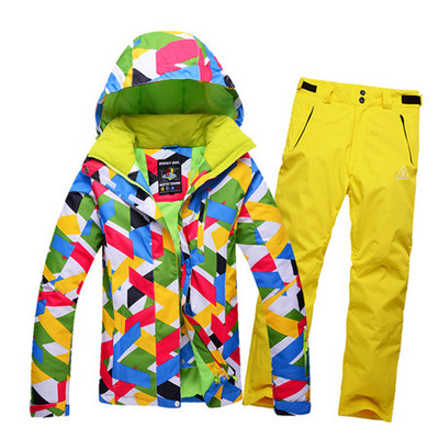 10K Leader vânzări set de costume de schi pentru femei de iarnă Jachete și pantaloni Set de schi unic în aer liber rezistent la vânt impermeabil Therma ski snowboardl