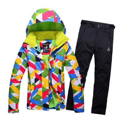 10K Leader vânzări set de costume de schi pentru femei de iarnă Jachete și pantaloni Set de schi unic în aer liber rezistent la vânt impermeabil Therma ski snowboardl