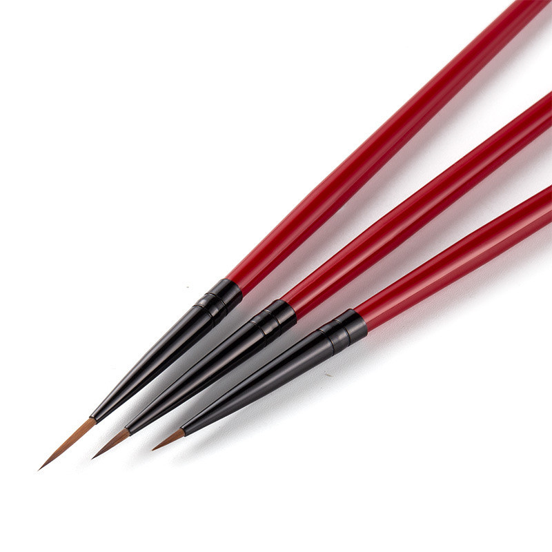 3 buc/set DIY Nail Art UV Gel Sfaturi Manichiura Liner Pictura Model Pictura Linie subțire de dungi Nail Liner Pen Perie pentru pictura unghiilor