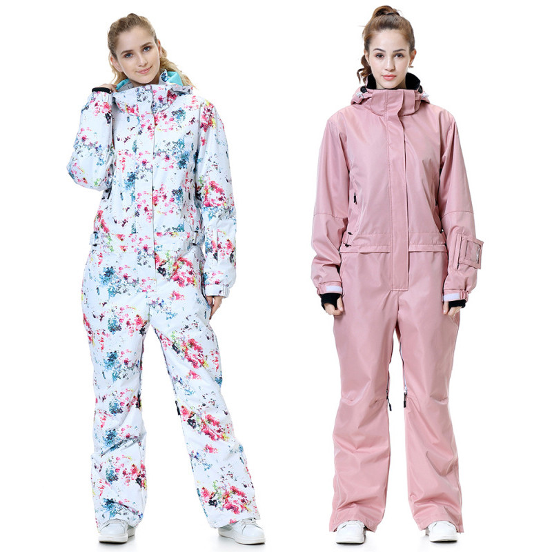 2022 Sport pentru femeie snowboarding salopetă o bucată femeie costum de schi cu glugă impermeabilă în aer liber femei munte trening haine
