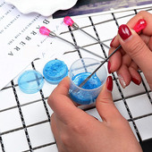 NOVO Modni Akrilni prah od nehrđajućeg čelika Tekući UV Gel Žlica Lopatica Igla Olovka za manikuru Nail Art Štap za miješanje Alati