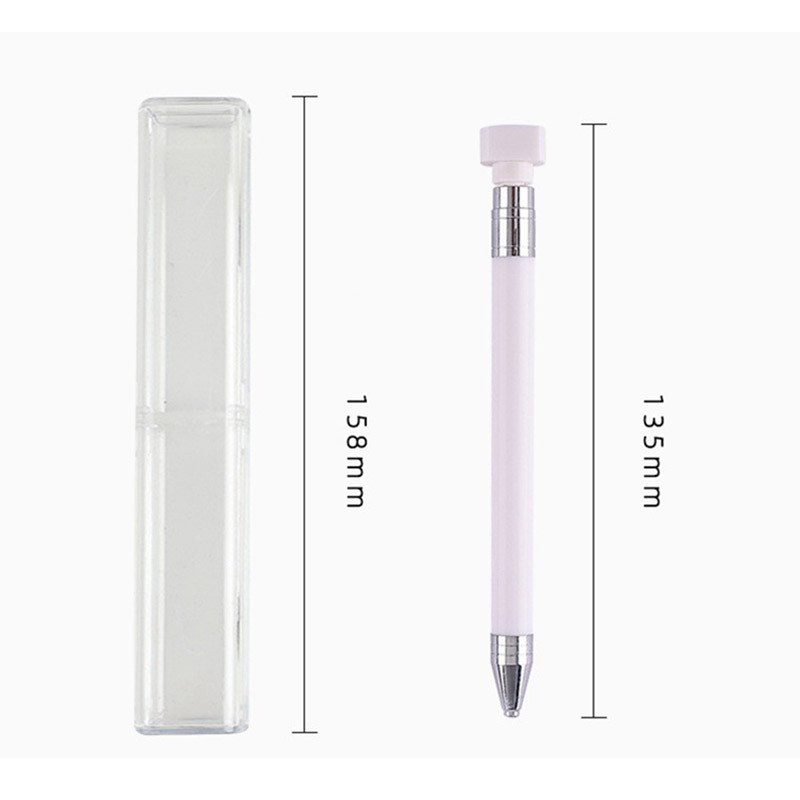 Új Nail Art Dotting Tool Forgó automata fúró toll Forgó pontozó zsírkréta ragadós toll
