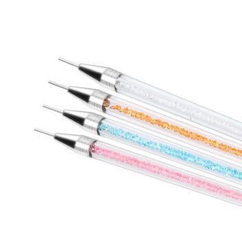 3D Διακόσμηση νυχιών Picker Dual End Wax Pen Rhinestone Picker Dotting Pen Picking Up Studs Manicure Nail Art Tools