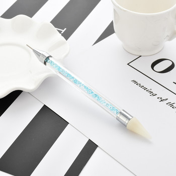3D инструмент за избор на декорация на нокти Dual End Wax Pen Picker Rhinestone Picker Dotting Pen Picking Up Маникюр Шпилки Инструменти за ноктопластика