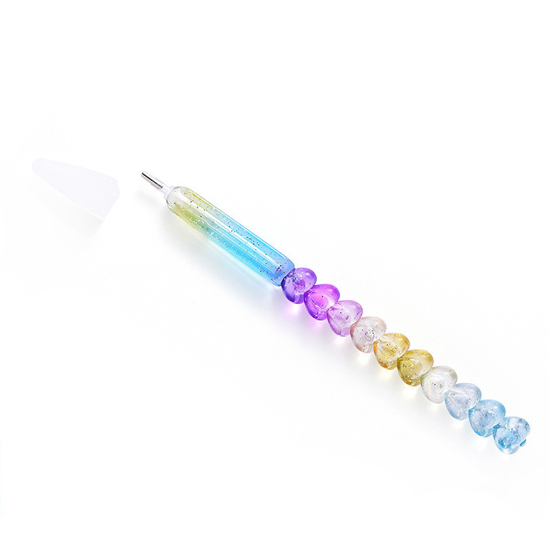DIY Point Dotter Nail Art pöttyös toll szív alakú pontfestés festmény akril kristály szedő manikűr strassz drágakőszedő