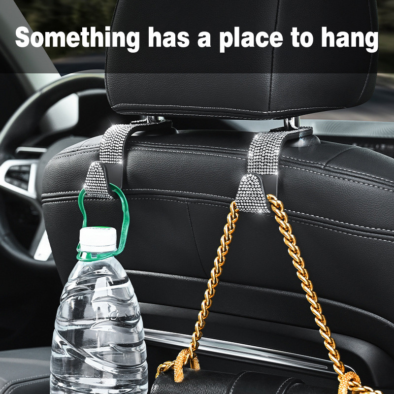 Nouă mașină de modă cârlig multifuncțional simplu, creativ, foraj complet, cârlig ascuns pentru scaunul mașinii, cârlig pentru spate, ornamente pentru femei
