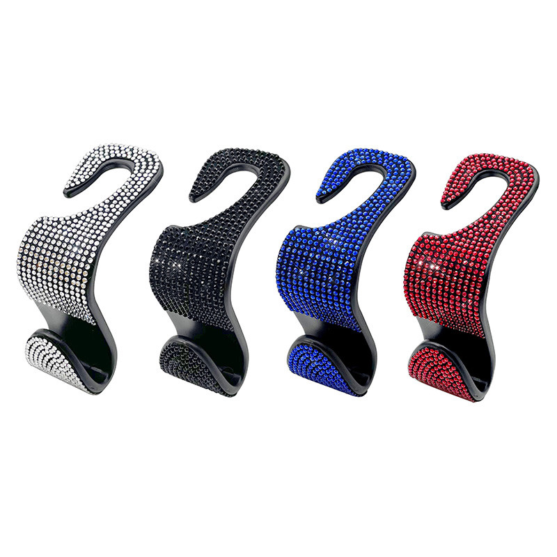 Nouă mașină de modă cârlig multifuncțional simplu, creativ, foraj complet, cârlig ascuns pentru scaunul mașinii, cârlig pentru spate, ornamente pentru femei