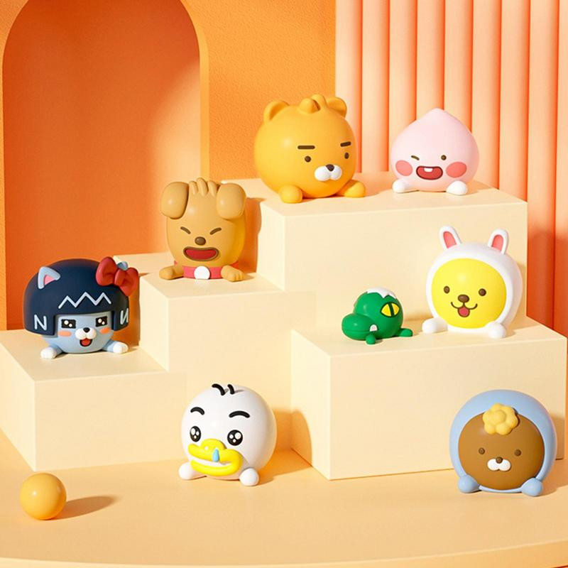 Kakao Friends Figurine de desene animate Jucărie Versiune Q Model Accesorii mașini Ornamente Consola centrală Cadou drăguț Ornament creativ de desene animate