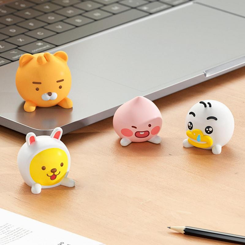 Kakao Friends Figurine de desene animate Jucărie Versiune Q Model Accesorii mașini Ornamente Consola centrală Cadou drăguț Ornament creativ de desene animate