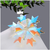 Fulgi de zăpadă din cristal transparent Ornamente de decorare pentru pandantiv pentru mașină. Prindetor de soare, fulgi de nea pentru agățat, accesorii pentru ornamente, cadouri de Crăciun