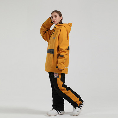 Jachetă de schi pentru bărbați, femei, pantaloni de schi, salopete de iarnă, calde, rezistente la vânt