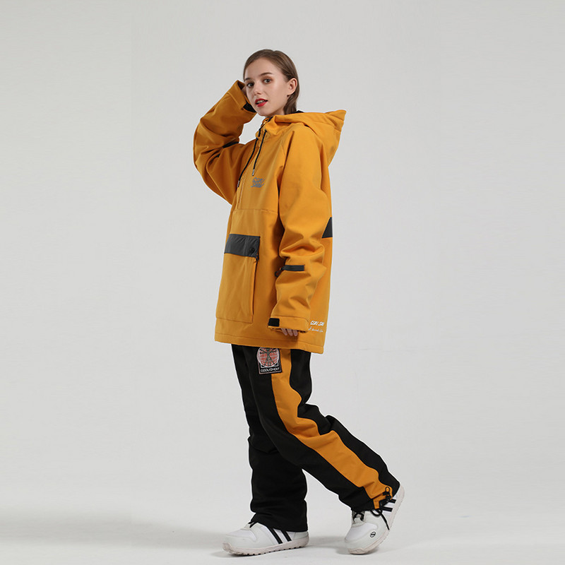 Jachetă de schi pentru bărbați, femei, pantaloni de schi, salopete de iarnă, calde, rezistente la vânt