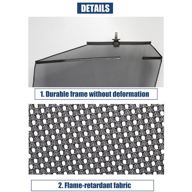 Umbrele de soare retractabile pentru fereastră laterală a mașinii Lift pentru mașină Parasolar Vizor Roller Protectie Film pentru fereastră Parasolar spate Cortina