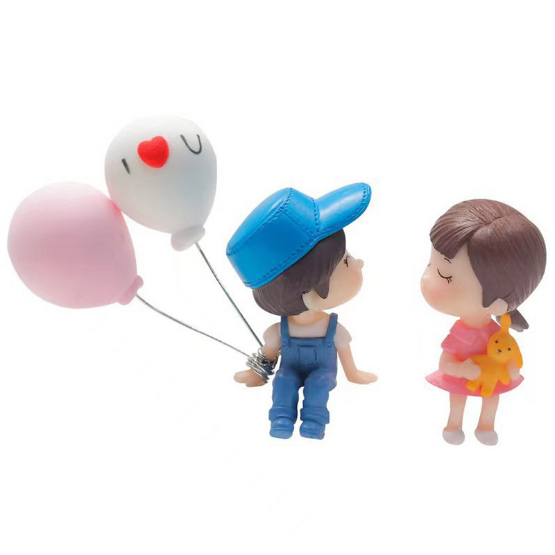 Pentru decorarea mașinii drăguțe din desene animate cupluri figurine figurine baloane ornamente interior auto accesorii tablou de bord cadouri fete