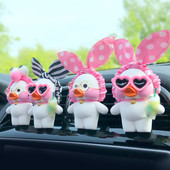 Accesoriu pentru mașină Parfum pentru mașină Gips Rață drăguță Priză de aer condiționat pentru mașină Decorare suspendată Cadou de aniversare Decorare auto