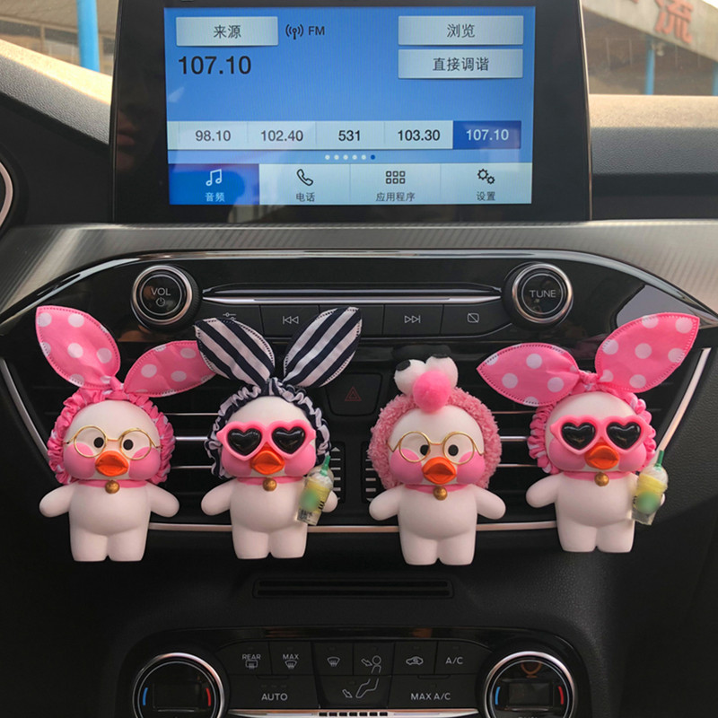 Accesoriu pentru mașină Parfum pentru mașină Gips Rață drăguță Priză de aer condiționat pentru mașină Decorare suspendată Cadou de aniversare Decorare auto