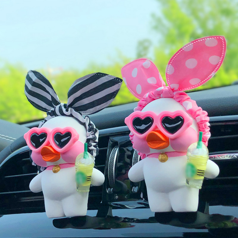 Accesoriu pentru mașină Parfum pentru mașină Gips Rață drăguță Priză de aer condiționat pentru mașină Decorare suspendată Cadou de aniversare Decorare auto