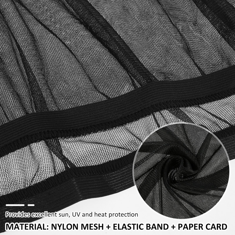 2db autóablak napellenző első / hátsó ablak árnyékoló autó függöny napfény blokkoló mosható autóbelső kiegészítők