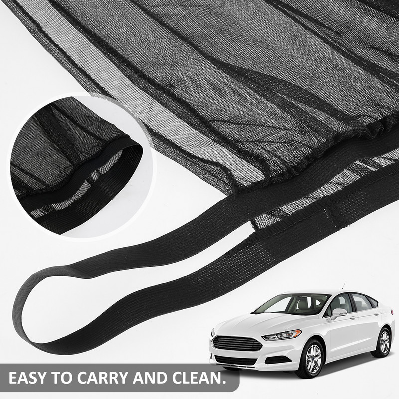 2db autóablak napellenző első / hátsó ablak árnyékoló autó függöny napfény blokkoló mosható autóbelső kiegészítők