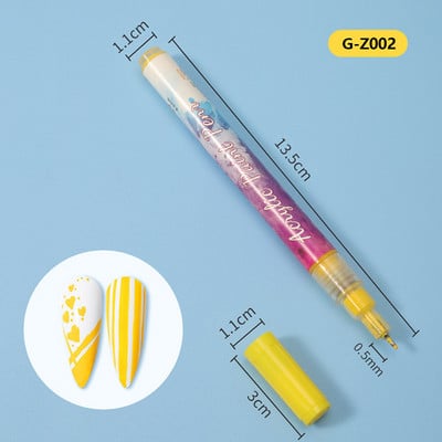 Căptușeli profesionale pentru arta unghiilor, perii cu dungi, instrument roz, mâner din metal, desen pentru detaliu, pictură, amestecare, perie pentru unghii.