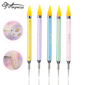 ANGNYA 1 buc NOI Bijuterii pentru unghii Creioane creioane pentru unghii Stick Sticky Foring Sticky Stick Pastă pentru unghii Stick Creion Hole Point Forage Tools
