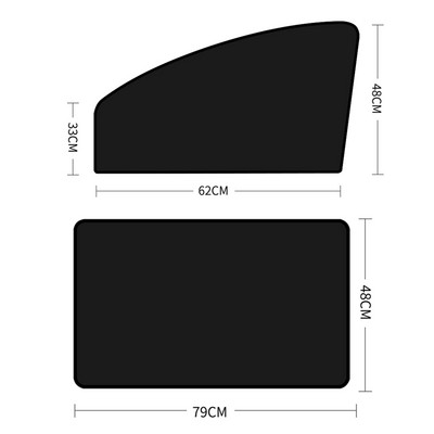 4vnt Magnetinio automobilio šoninio lango skėčio dangtelis nuo saulės Vasarinė apsauginė lango uždanga priekiniams galiniams juodiems auto priedams