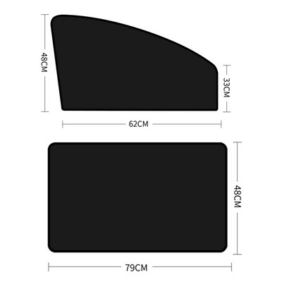 4vnt Magnetinio automobilio šoninio lango skėčio dangtelis nuo saulės Vasarinė apsauginė lango uždanga priekiniams galiniams juodiems auto priedams