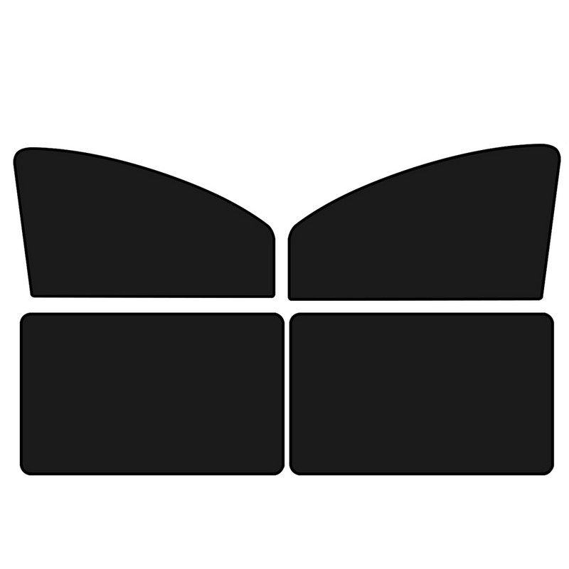 4vnt Magnetinio automobilio šoninio lango skėčio dangtelis nuo saulės Vasarinė apsauginė lango uždanga priekiniams galiniams juodiems auto priedams