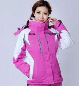 Femeie Sport în aer liber Căldură rezistentă la vânt Iarnă Femeie Ski Alpinism Camping Jachetă Snowboard Jacket