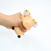 Car Turbo Doll Universal Auto Accessiores Papusi cu ochi mari Aglomerate Jucarii zombie cu ochi violenti