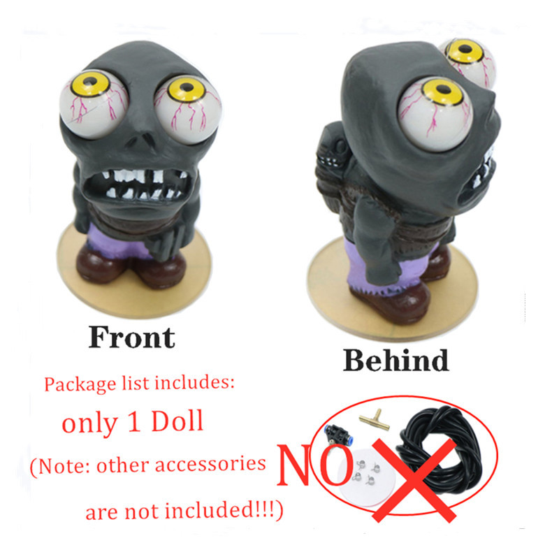Car Turbo Doll Universal Auto Accessiores Papusi cu ochi mari Aglomerate Jucarii zombie cu ochi violenti