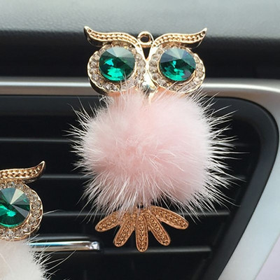 1 db Crystal Parfüm Aranyos Bagoly mintás Színes Auto Outlet Illatos Autóbelső Dekoráció Kiegészítők Autós Légfrissítő Csíp